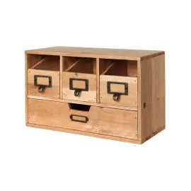 Korea Small Wood 4 Boxes Storage